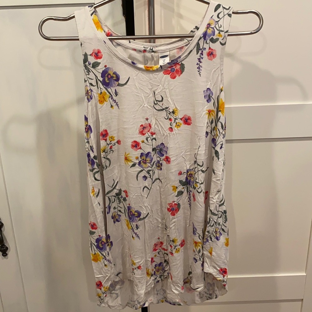 Floral Hi-lo Tank Top